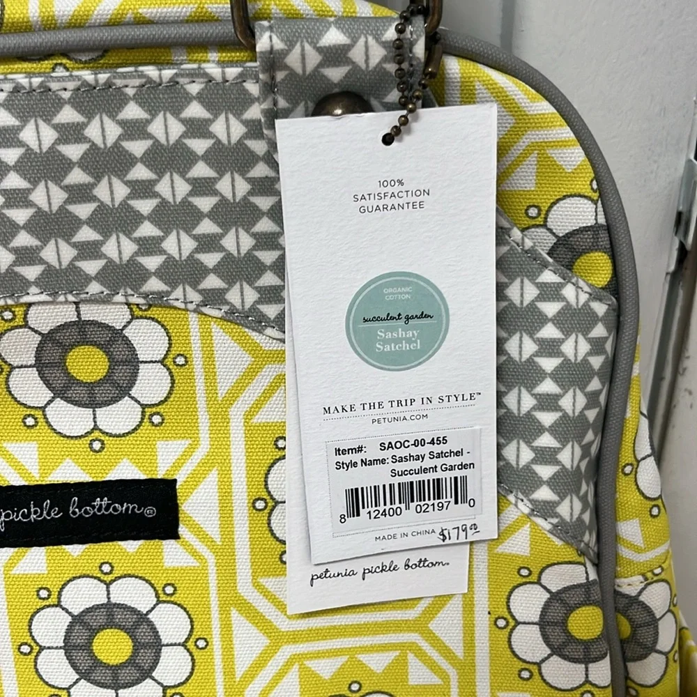 Petunia Pickle Bottom Succulent Garden Sashay Satchel Diaper Bag,NWT